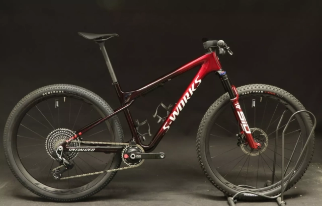 USED - 2024 Specialized S-WORKS Epic WC Large L 29" Bike Red Tint FACT 12m Floor Demo