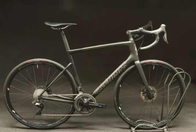 USED- 2018 Specialized S-WORKS Tarmac SL6 Disc Carbon Bike 58cm Dura-Ace 11s Meter HED