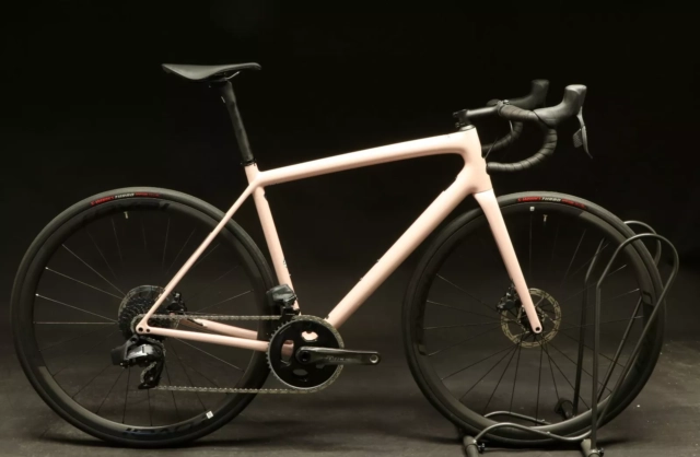 USED - 2021 Specialized Aethos Pro SRAM Force eTap AXS 12s Bike 56cm Blush Pink Demo
